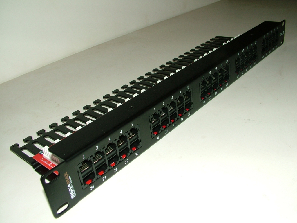 50458-C3   Коммутационная панель 19" 1U Cat.3, 50 портов RJ45, 110/Krone